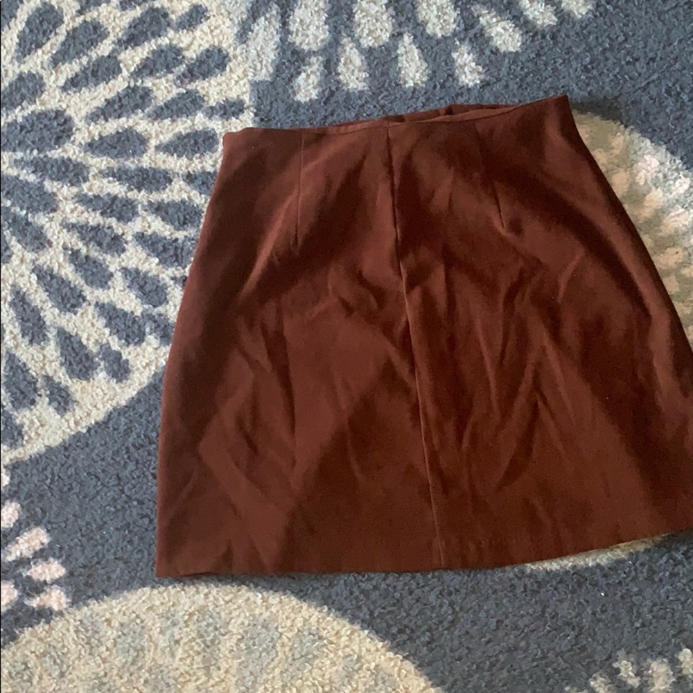 Brown mini skirt